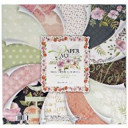 Designer Scrapbooking Paper Set, 12 inches (30.5x30.5 cm), 12 Designs x 2 Sheets, and 1 Die-Cut Sheet