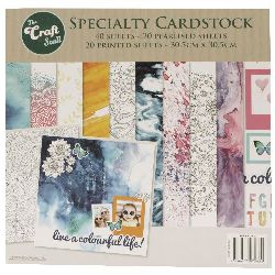Χαρτί scrapbooking 12 ίντσες (30,5x30,5 cm) 10 σχέδια x 2 φύλλα και 10 σχέδια x 2 φύλλα περλέ - live a colourful life 