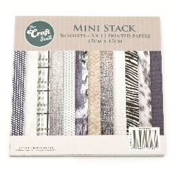 Hârtie de design pentru scrapbooking 6 inch (15,2x15,2 cm) 12 modele x 3 foi