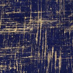 Nepal Handmade Paper, Printed Brush Strokes, Blue & Gold, 51x76 cm 60 gr