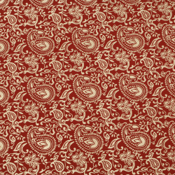 Seamless Floral Paper 120 gr for scrapbooking, art and craft 56x76 cm Gold Red HP07