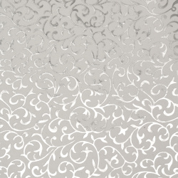 Seamless Floral Paper 120 gr for scrapbooking, art and craft 56x76 cm foil print Silver HP30