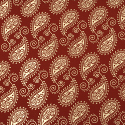 Floral Design Paper from India 120 gr for scrapbooking, art and craft 56x76 cm foil print Gold on Red HP35