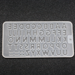 Καλούπι σιλικόνης 114x210x4 mm αλφάβητο