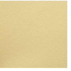 Χαρτόνι περλέ μονής όψης ανάγλυφο με λουλούδια 210 g / m2 A4 (21x 29,7 cm) χρώμα κίτρινο -1 φύλλο
