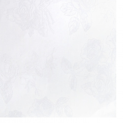 Хартия перлена едностранна релефна с рози 120 гр/м2 А4 (297x210 мм) бяла -1 брой