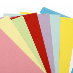 Double-sided Colored Paper / 120 g; 15.5x29.7 cm; MIX - 10 pieces