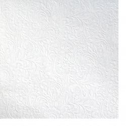 Χαρτί περλέ με ανάγλυφο μονής όψης με μοτίβο 120 g / m2 50x70 cm λευκό -1 τεμ