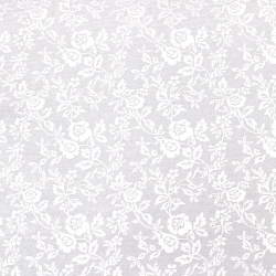 Ανάγλυφο χαρτί χειροτεχνίας, ασημί με τριαντάφυλλα, 120 g/m², 50x70 cm - 1 τεμ.