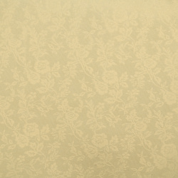 One-sided embossed pearl paper with motif 120 g / m2 50x78 cm cream -1 piece
