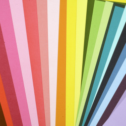 Cardboard 250 g / m2 double-sided smooth A4 (21x 29.7 cm) Mixed Color 24 colors -24 pieces