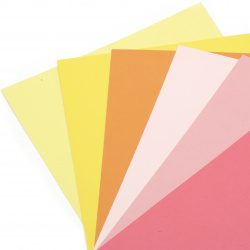 Χαρτόνι 250 g / m2 διπλής όψης λείο A4 (21x 29,7 cm) Citrus Colours 6 χρώματα -6 φύλλα