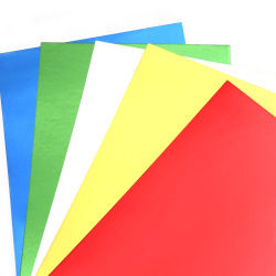 Cardboard, 250 g/m2 A4 (210x297 mm), single-sided, metallic, 5 colors mix - 10 sheets