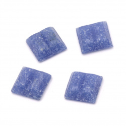 Mosaic glass for decoration with crystal structure 10x10x4 mm color dark blue 100 grams ~ 153 pieces