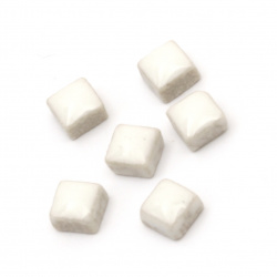 Stoc epuizat. Primeste notificare pe email cand produsul revine in stoc Mozaic ceramic pentru decorare 5x5x3,5 mm alb 20 g ~ 132 buc