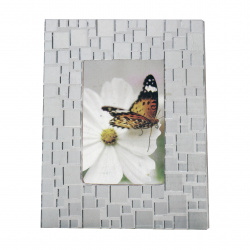 Creative Frame Set 240x185mm 3 Sizes Mirror Glass Mosaic  For Decoration ~ 145 Parts