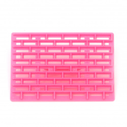 Еmbossed print125x72 mm for decoration lattice bricks