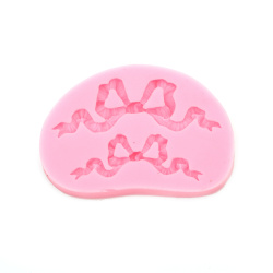 Silicone Mold / Form / 87x63x9 mm, Ribbon-Shaped