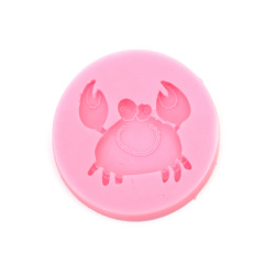 Silicone mold /shape/ 70x11 mm crab
