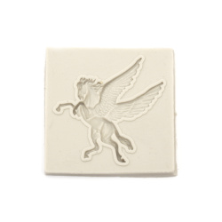 Silicone Mold, Shape: Pegasus, Horse with Wings, 75x75x7 mm