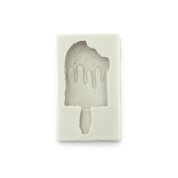 Silicone Mold/Form, 44x75x14 mm, Ice Cream