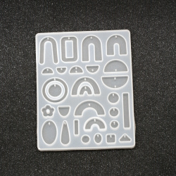 Silicone mold /shape/ 127x159x8 mm pendants