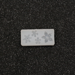 Mold din silicon /forma/ 41x20x7 mm flori