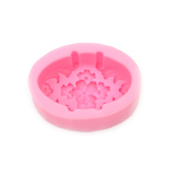 Silicone mold /shape/ 92x63x36 mm flower