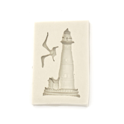 Silicone mold /form/ 58x87x12 mm lighthouse