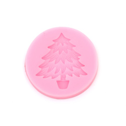 Silicone mold /shape/ 68x9 mm Christmas tree