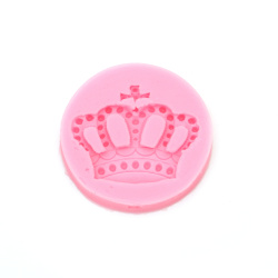 Silicone mold /shape/ 55x9 mm crown