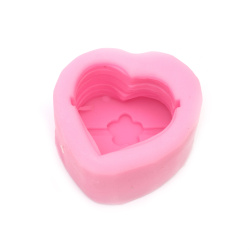 Silicone mold /shape/ 75x77x44 mm heart