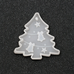 Καλούπι σιλικόνης /Κρεμαστό χριστουγεννιάτικο δέντρο/ 91x95x13 mm