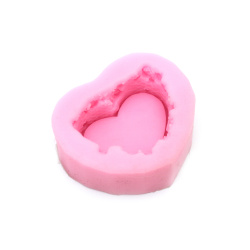 Silicone Mold / Form / 70x60x26 mm Heart