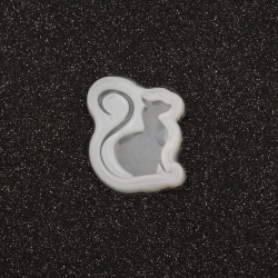 Silicone mold /shape/ 43x52x7 mm cat