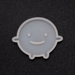 Silicone Mold 133x113x12 mm Smiley Face Figure