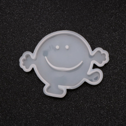 Silicone Mold 148x113x12 mm Smiley Face Figure