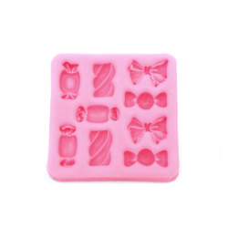 Silicone Mold 78x78x12 mm Candies