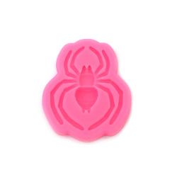 Silicone Mold 53x62x8 mm Spider