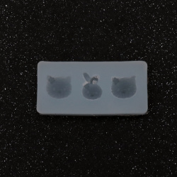 Mold din silicon /forma/ 40x20x6 mm animale