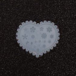 Silicone Mold 68x60x6 mm Heart