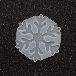 Silicone Mold 110x123x8 mm Snowflake