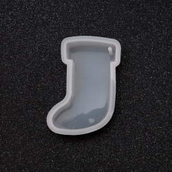 Silicone Mold 60x94x22 mm Christmas Stocking Pendant