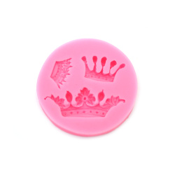 Silicone Mold 68x10 mm Crowns