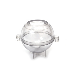 Matriță din plastic rezistent pentru lumânări Ø50 mm – formă sferică perfectă pentru lumânări handmade elegante