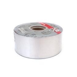 Panglică pentru flori și ambalaje 48 mm albă ~75 metri