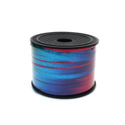 Sparkling Metallic Multicolor Florist Ribbon – 5 mm, 91 m – Perfect for Festive Flower Arrangements and Creative Gift Wrapping