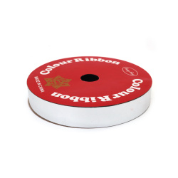 Panglică pentru flori și ambalaje 16 mm culoare argintiu metalizat ~9 metri