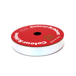 Panglică pentru flori și ambalaje 16 mm culoare alb curcubeu ~9 metri