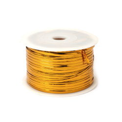 Nastro in Filo Metallico per Fai da Te, Colore Oro, 5 mm x 91 m